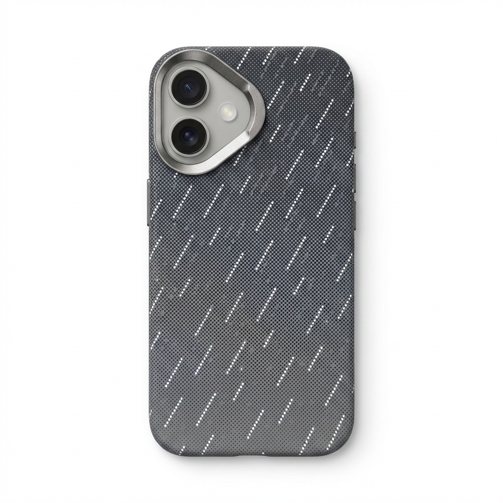 iPhone 16 Case - Rain Stripes (Grey)