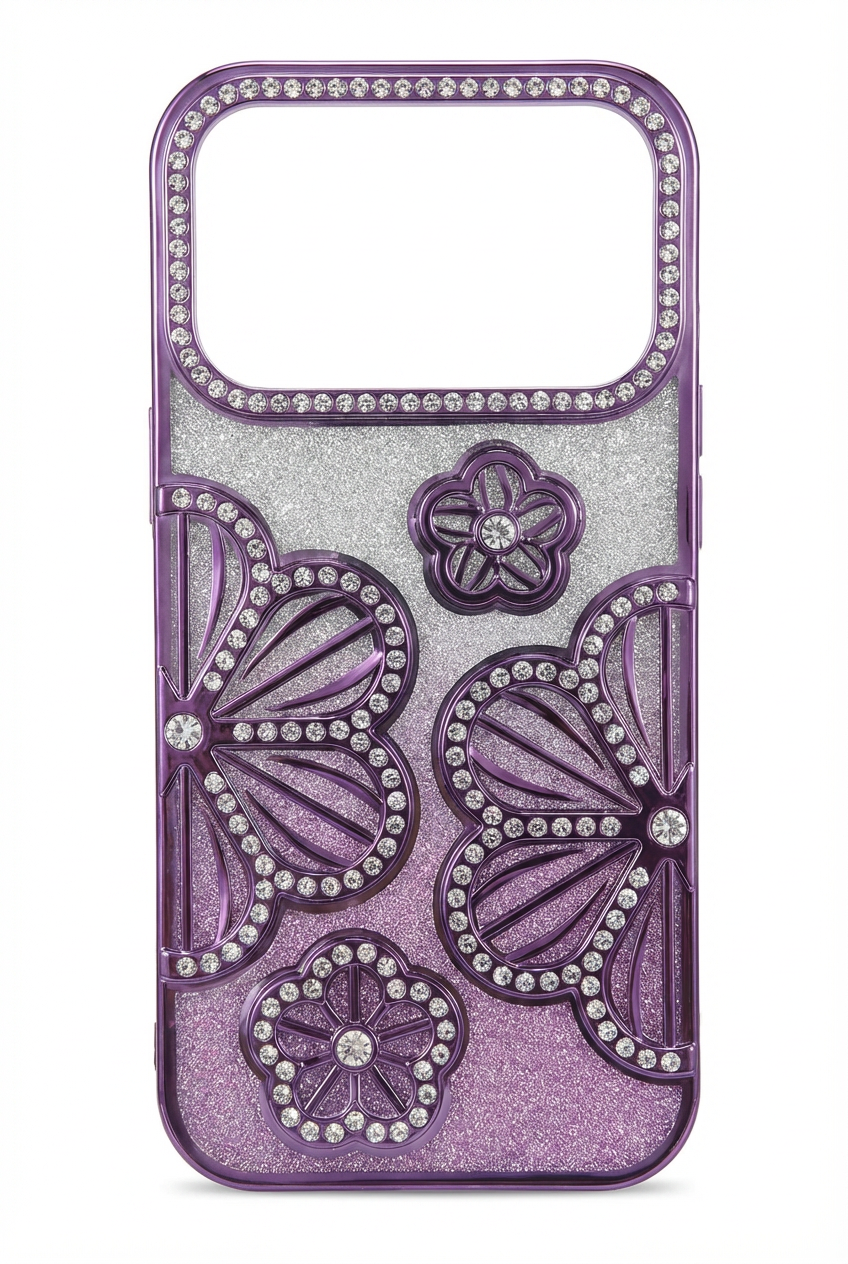 iPhone 17 Pro Case - Purple Flowers