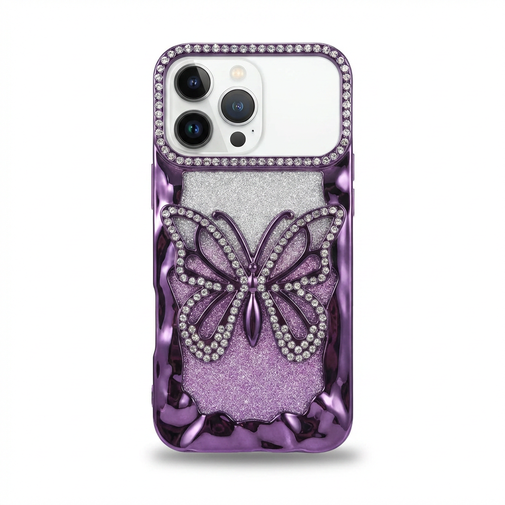iPhone 17 Pro Max Case - Butterfly (Purple)